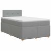vidaXL Posteľ boxspring s matracom Svetlosiv&aacute; 120 x 200 cm L&aacute;tka