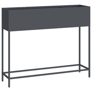 vidaXL Zv&yacute;&scaron;en&yacute; z&aacute;hradn&yacute; kvetin&aacute;č Antracit 100 x 26 x 82 cm Oceľ