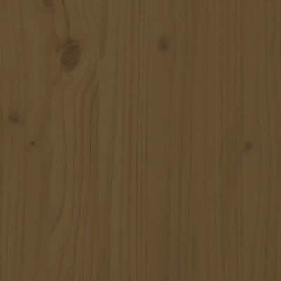 vidaXL Rohová pohovka s podložkami medovo-hnedá borovicový masív