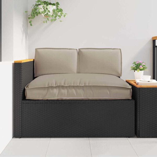 vidaXL Sada vankúšov na palete 3 pcs Sivohnedá 120 x 80 x 12 cm