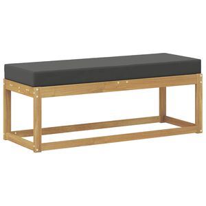 vidaXL Z&aacute;hradn&aacute; stolička, lavička s vank&uacute;&scaron;om Biela 115 x 43 x 45 cm