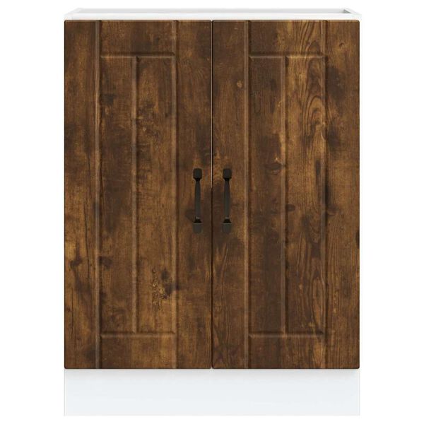 vidaXL Drezov&aacute; z&aacute;kladn&aacute; skrinka Lucca, tmav&yacute; dub, kompozitn&eacute; drevo