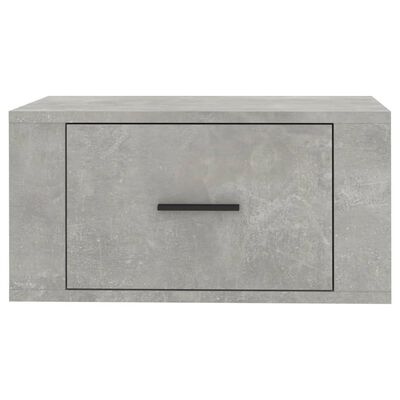 vidaXL Nástenný nočný stolík betónový sivý 50x36x25 cm