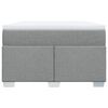vidaXL Boxspring posteľ s matracom bledosiv&aacute; 120x190 cm l&aacute;tka