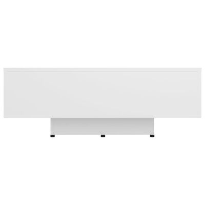vidaXL Konferenčný stolík, biely 85x55x31 cm, drevotrieska