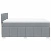 vidaXL Boxspring posteľ s matracom svetlosiv&aacute; 100x200 cm l&aacute;tka