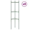 vidaXL Mriežky na paradajky 8 ks 116 cm oceľ a PP