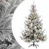 vidaXL Umel&yacute; Skl&aacute;pac&iacute; Vianočn&yacute; Stromček 120 cm 150 LED Tepl&aacute; biela