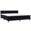 vidaXL Posteľný rám boxspring s matracom čierny 180x210 cm zamat