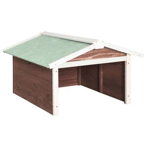 vidaXL Gar&aacute;ž na robotick&uacute; kosačku 72x87x50 cm mokka-biela jedľa