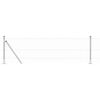 vidaXL Stĺp na plot. Strieborn&aacute; 25 x 0,6 m (25 mm sieť) Oceľ