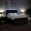 vidaXL Posteľn&yacute; r&aacute;m boxspring s matracom čierny 160x200 cm l&aacute;tka