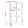 vidaXL Highboard Pr&iacute;rodn&aacute; 40 x 33 x 110 cm Mas&iacute;vne mango drevo