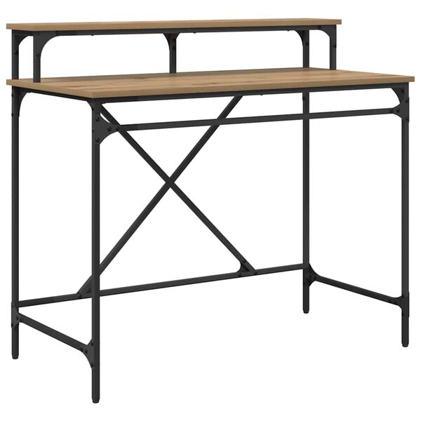 vidaXL St&ocirc;l Remeseln&yacute; dub 100 x 50 x 90 cm Kompozitn&eacute; drevo