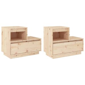 vidaXL Nočn&eacute; stol&iacute;ky 2 ks 60x34x51 cm mas&iacute;vne borovicov&eacute; drevo