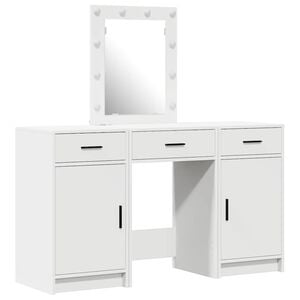 vidaXL Toaletn&yacute; stol&iacute;k Biela 50 x 41 x 135 cm Kompozitn&eacute; drevo