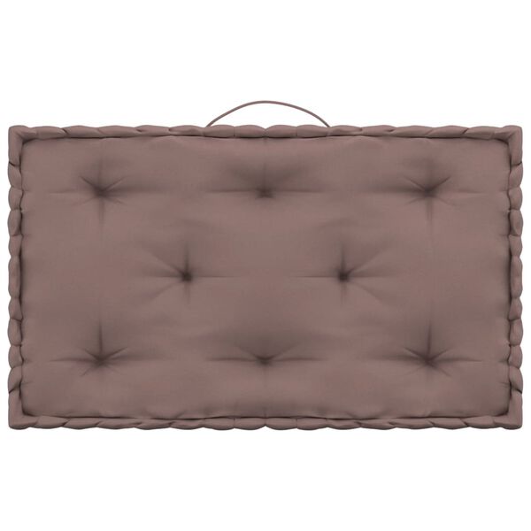 vidaXL Podlahov&eacute; podložky na paletov&yacute; n&aacute;bytok 4 ks sivohned&eacute; bavlna