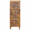 vidaXL Highboard Pr&iacute;rodn&aacute; 40 x 33 x 110 cm Mas&iacute;vne mango drevo