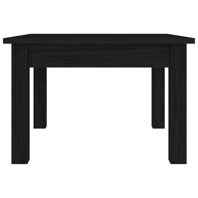 vidaXL Konferenčný stolík čierny 45x45x30 cm borovicový masív