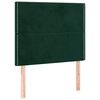 vidaXL Čelo postele tmavozelen&eacute; 90x5x118/128 cm zamatov&eacute;