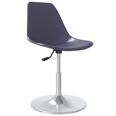 vidaXL Otočné jedálenské stoličky 4 ks fialové PP