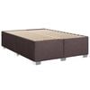 vidaXL Boxspring posteľ s matracom tmavohned&aacute; 140x190 cm l&aacute;tka