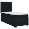 vidaXL Posteľ boxspring s matracom Čierna 100 x 200 cm L&aacute;tka