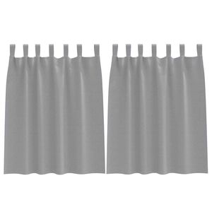 vidaXL Z&aacute;clony na zatemnenie s kr&uacute;žkami 2 pcs Svetlosiv&aacute; 140 x 140 cm