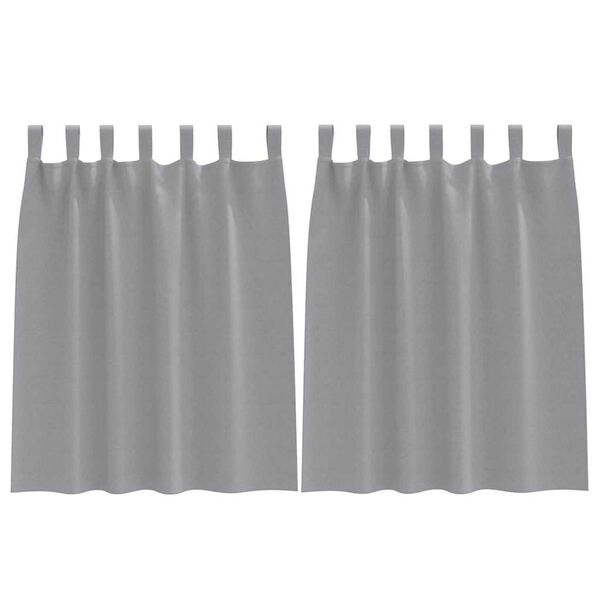 vidaXL Záclony na zatemnenie s krúžkami 2 pcs Svetlosivá 140 x 140 cm