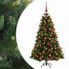 vidaXL Umel&yacute; vianočn&yacute; stromček s vianočn&yacute;mi guľami 120 cm 150 LED