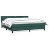 vidaXL Posteľn&yacute; r&aacute;m boxsping s matracom tmavozelen&yacute; 180x220 cm zamat