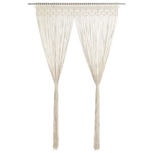 vidaXL Z&aacute;clona macrame 140x240 cm bavlna