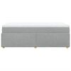 vidaXL Boxspring posteľ s matracom bledosivý 100x200 cm látka