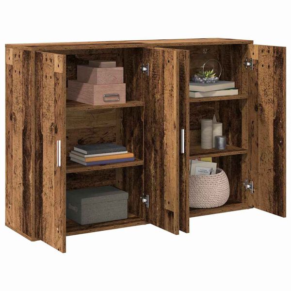 vidaXL Serv&iacute;rovacia skriňa 2 pcs Star&eacute; drevo 60 x 31 x 84 cm