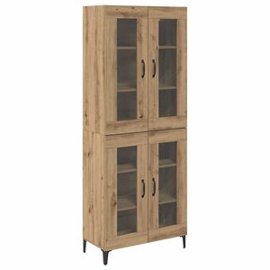 vidaXL Highboard Remeseln&yacute; dub 69,5 x 34 x 180 cm Kompozitn&eacute; drevo