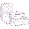 vidaXL Posteľn&yacute; r&aacute;m boxsping s matracom sivohned&yacute; 80x200 cm l&aacute;tka