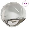 vidaXL Kryty vzduchov&yacute;ch ventil&aacute;torov 8 pcs Strieborn&aacute; 200 mm