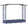 vidaXL Vyv&yacute;&scaron;en&yacute; z&aacute;hon s mriežkou a strechou Biely 207 x 40 x 126 cm PP