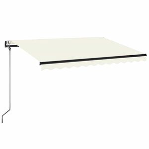 vidaXL Automatick&aacute; mark&iacute;za, LED a senzor vetra 350x250 cm, kr&eacute;mov&aacute;