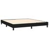 vidaXL Posteľn&yacute; r&aacute;m boxspring s matracom čierny 160x200 cm l&aacute;tka