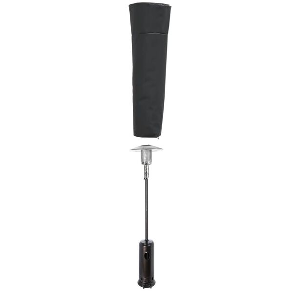 vidaXL Obal na ohrievač tvar pyramídy čierny 86x47x241 cm 420D oxford