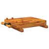 vidaXL Pracovn&yacute; st&ocirc;l so zver&aacute;kom 52x44x9,5 cm ak&aacute;ciov&yacute; mas&iacute;v