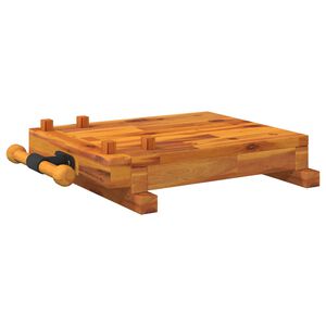 vidaXL Pracovn&yacute; st&ocirc;l so zver&aacute;kom 52x44x9,5 cm ak&aacute;ciov&yacute; mas&iacute;v