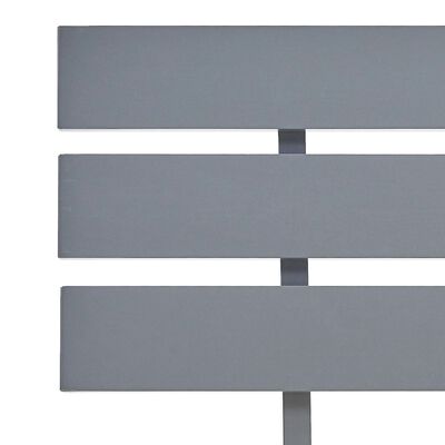 vidaXL Posteľný rám, sivý, borovicový masív 180x200 cm