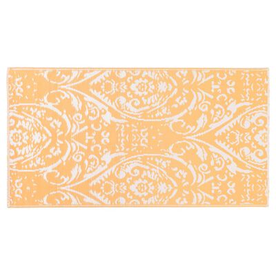 vidaXL Vonkajší koberec oranžovo-biely 160x230 cm PP