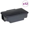 vidaXL Pasce na my&scaron;i 12 ks čierna 22x12,5x7,5 cm