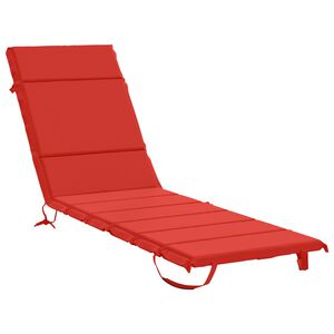 vidaXL Vank&uacute;&scaron; na ležadlo GEMERT 100% polyester Červen&aacute; 200 x 50 x 3 cm