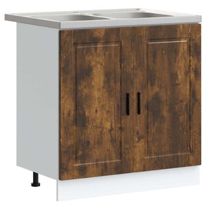 vidaXL Skriňa pod um&yacute;vadlo Porto 2 ks Hned&aacute; 80 x 46 x 81,5 cm