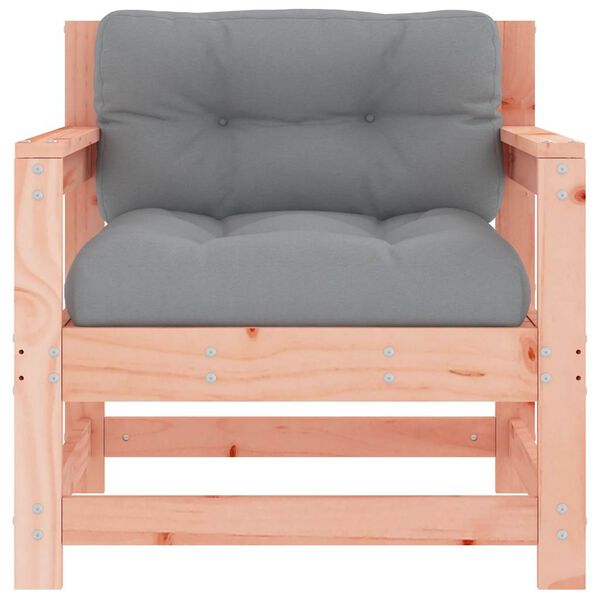 vidaXL Záhradné stoličky s vankúšmi 2 ks čierne masívny douglas