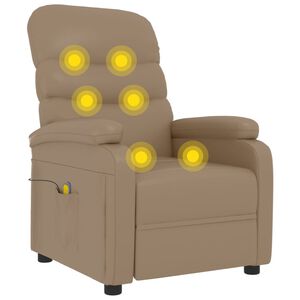 vidaXL Mas&aacute;žne kreslo, kapuč&iacute;nov&eacute;, umel&aacute; koža